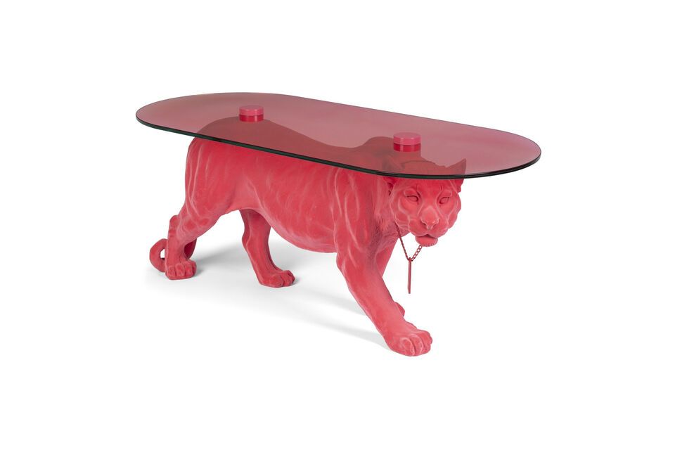 Pink resin coffee table Dope as Hell Bold Monkey