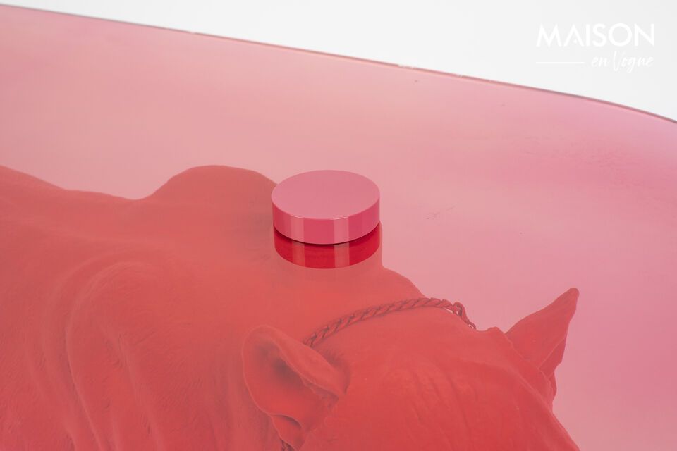 Pink resin coffee table Dope as Hell - 6