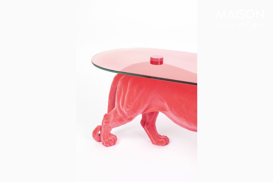 Pink resin coffee table Dope as Hell - 7