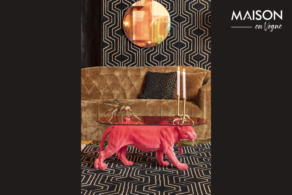 An unapologetically chic coffee table