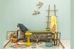 Miniature Pistacia light rattan bench seat 2