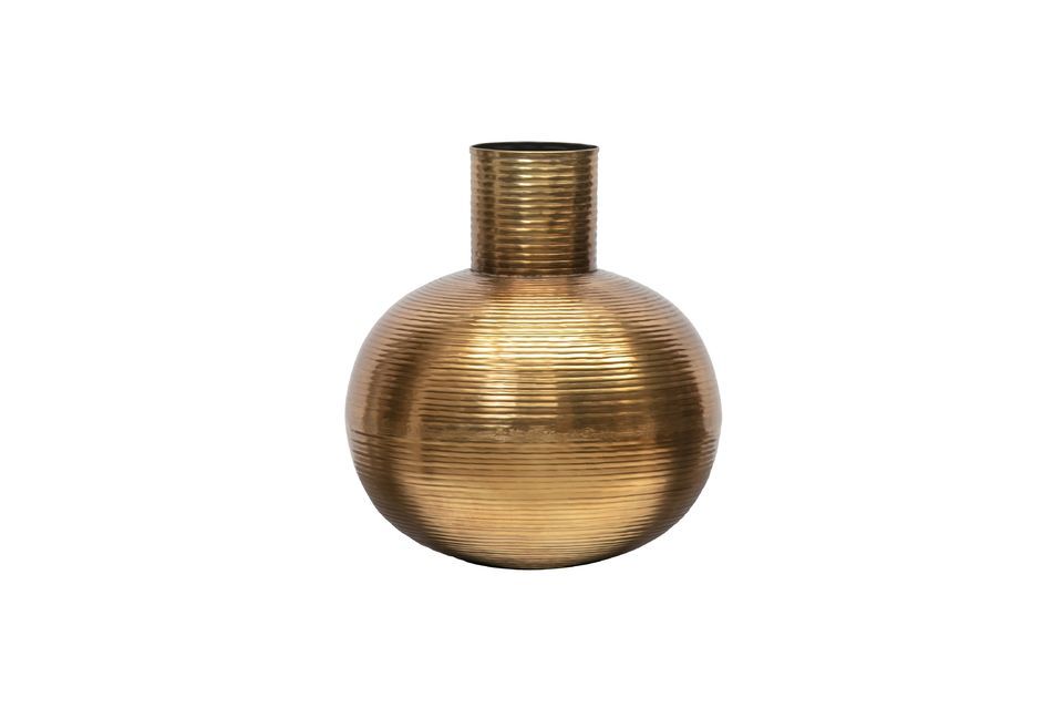 Pixie gold metal vase Woood