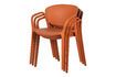 Miniature Plastic chair terracotta Bliss 4