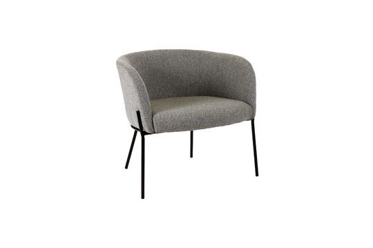 Polka fabric armchair Clipped