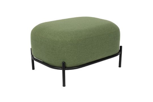Polly Green Pouf Clipped