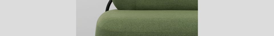 Material Details Polly Green sofa