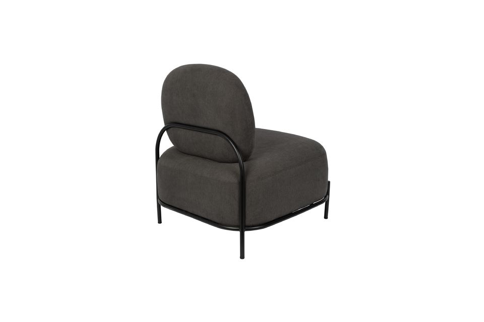 Polly grey lounge chair - 6