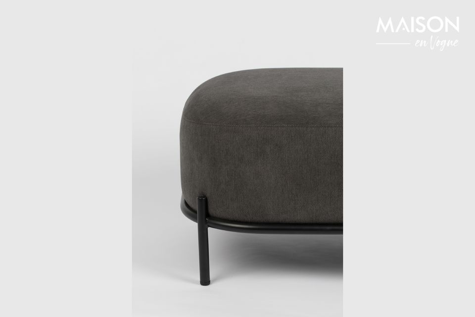 Polly Grey Pouf White Label An atypical beanbag but so pretty