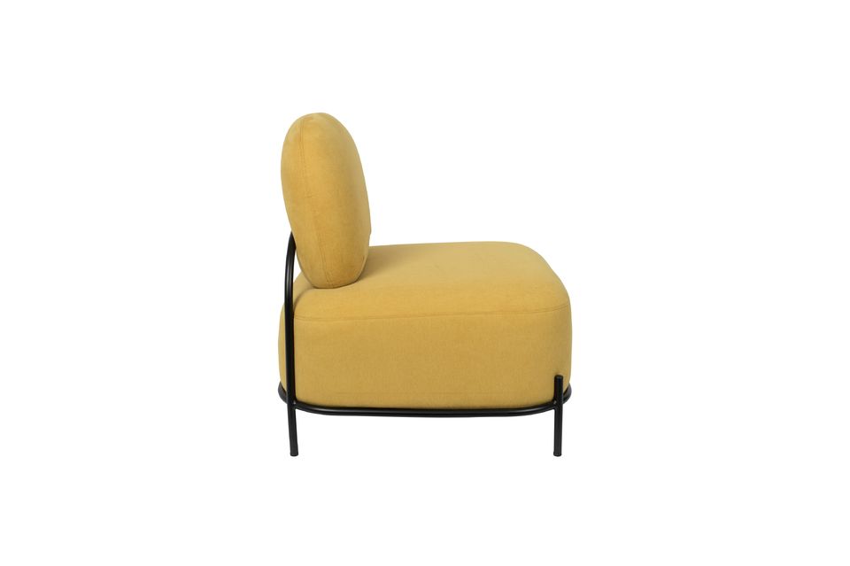 Polly yellow lounge chair - 8