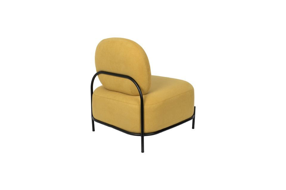 Polly yellow lounge chair - 9