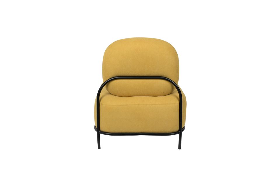 Polly yellow lounge chair - 10