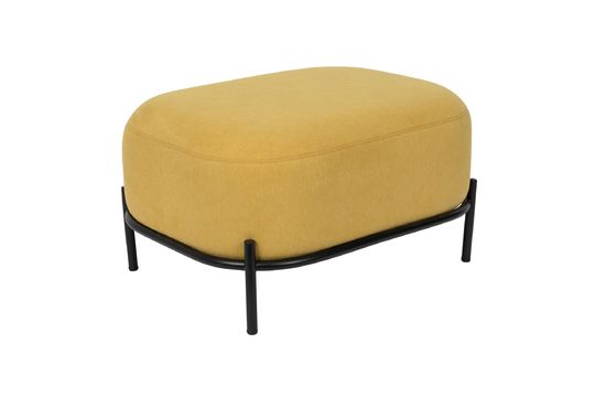 Polly Yellow Pouf Clipped