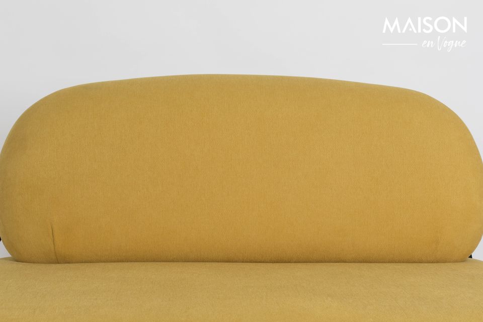 The yellow Polly sofa is a quality piece offering incomparable comfort