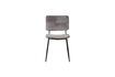 Miniature Polyester chair velvet antracite Kaat 1