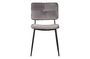 Miniature Polyester chair velvet antracite Kaat Clipped