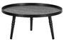 Miniature Ponto black wooden side table Clipped
