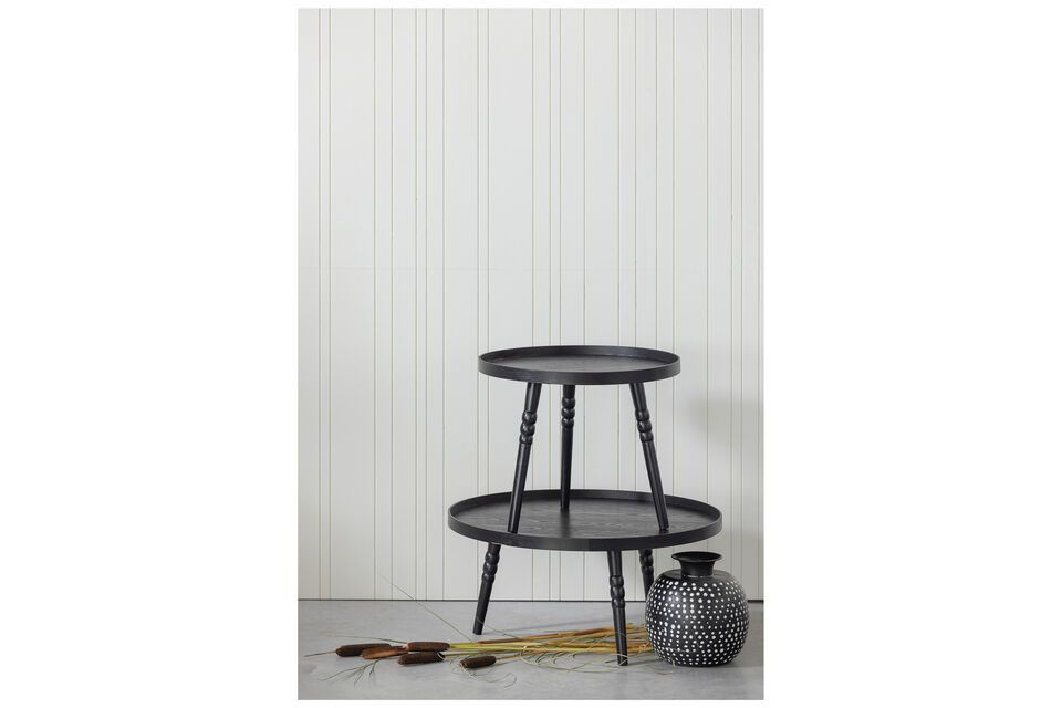 Ponto round wooden side table, classic and practical