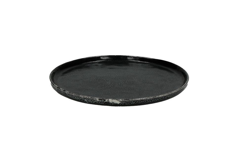 Porcelino Experience black dessert plate Pomax
