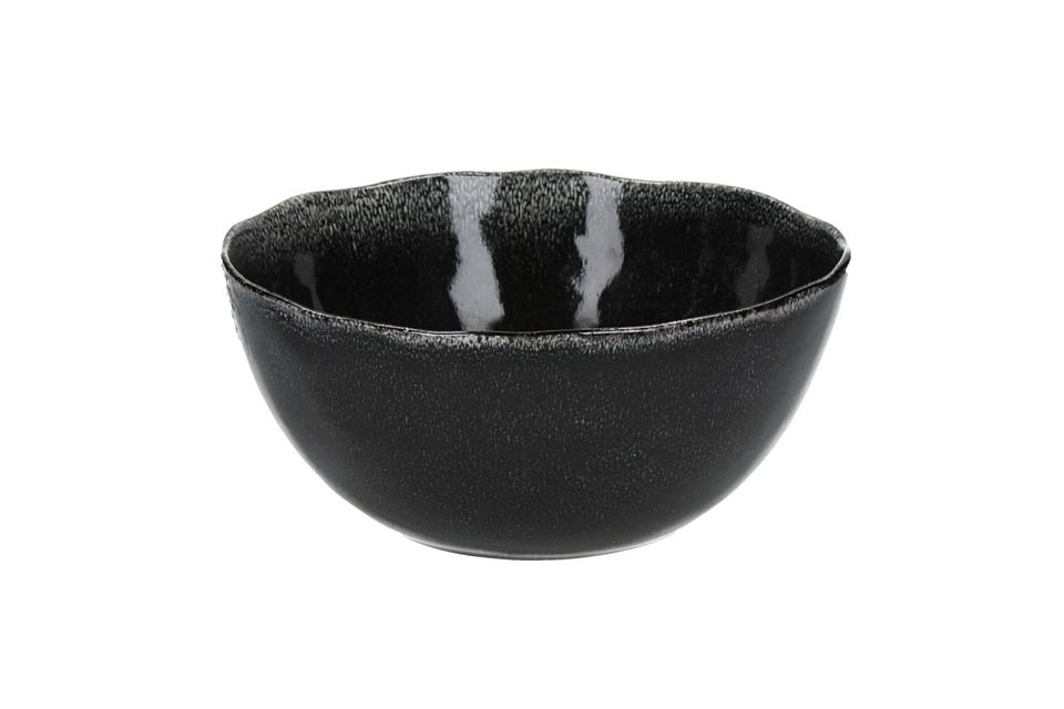 Porcelino Experience Black Salad Bowl Pomax