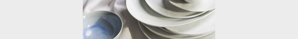 Material Details Porcelino White Dessert Plate