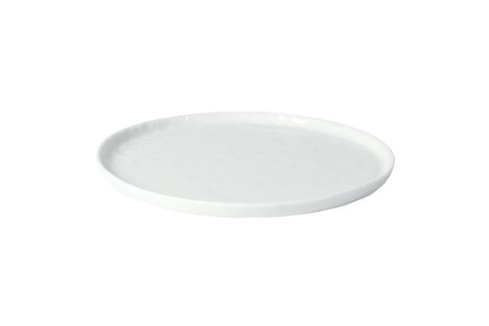 Porcelino White Dessert Plate Clipped