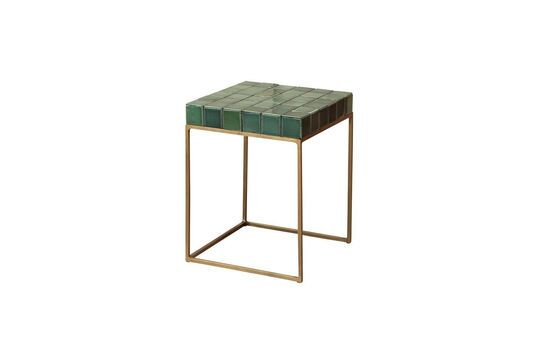Porto green metal side table