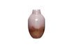 Miniature Posy pink and brown glass vase 3