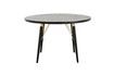 Miniature Pulligny Black and gold round wooden dining table 3