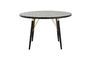 Miniature Pulligny Black and gold round wooden dining table Clipped