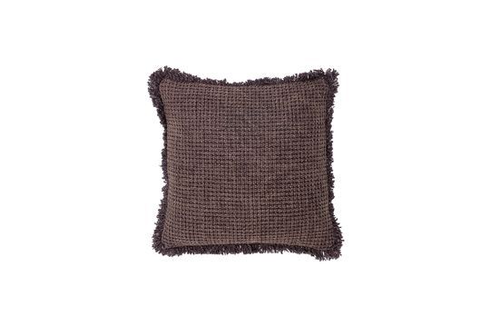 Purple cotton cushion Delva Clipped