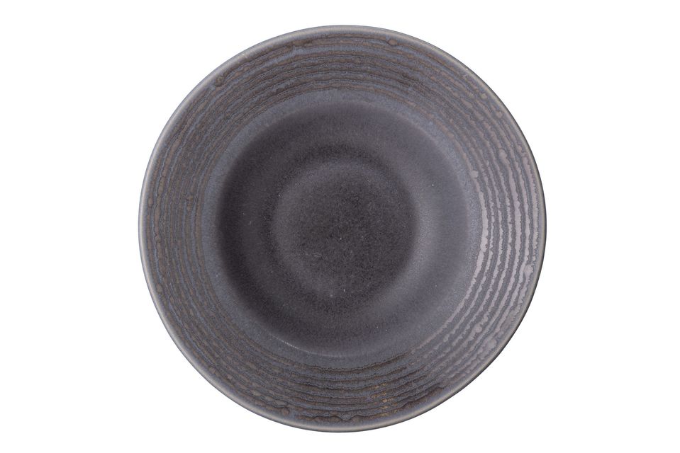 Rabene stoneware grey pasta plate Bloomingville