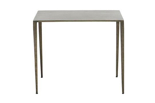 Ranchi grey iron side table Clipped