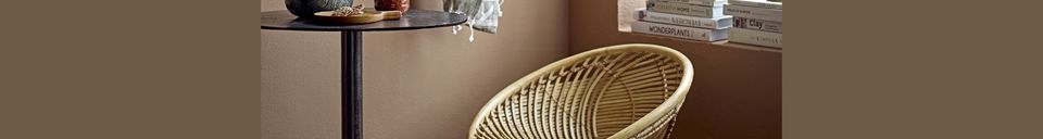 Material Details Rattan bar chair Yonne