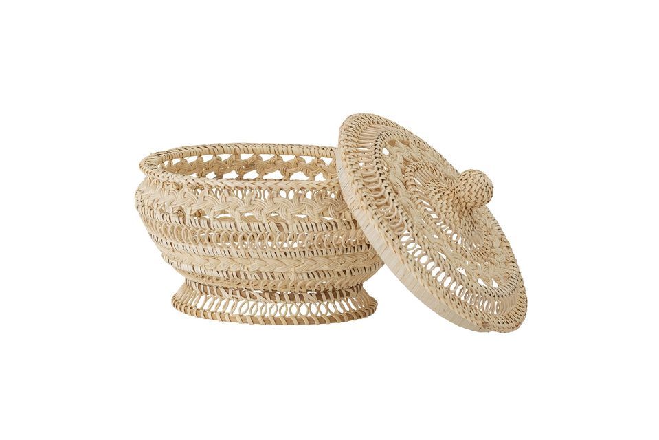 Rattan basket with lid Nil - 6