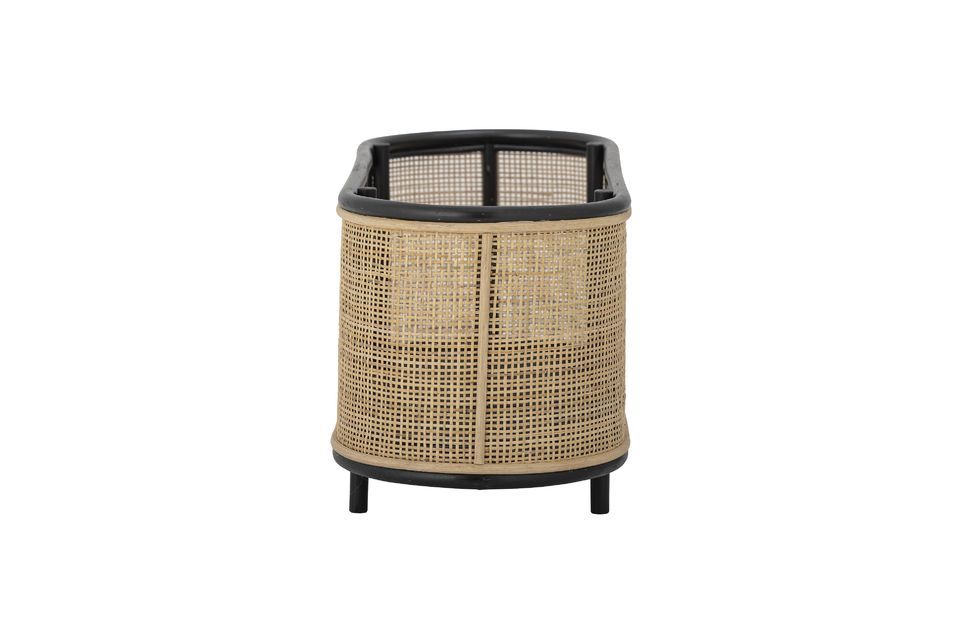 Its rattan frame and woven rattan border give it a nice natural look