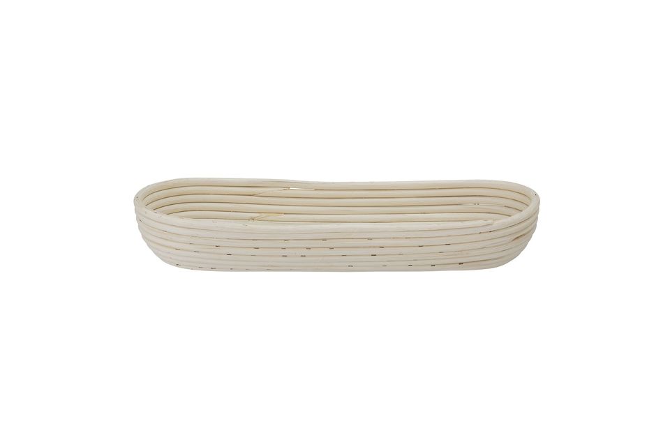 The basket is ideal for serving bread, rolls or any other solid food