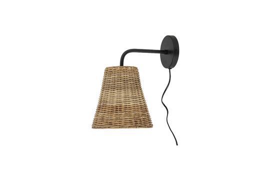 Rattan wall lamp Thed Clipped