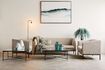 Miniature Raw grey recycled leather and jute rug 2