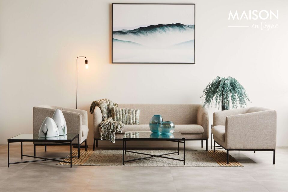 An elegant and environmentally friendly rug for a modern interior