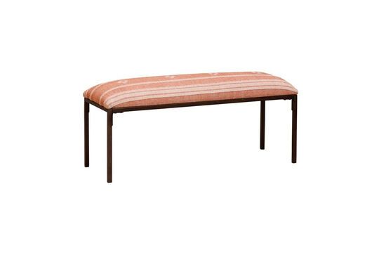 Red cotton Kilim bench