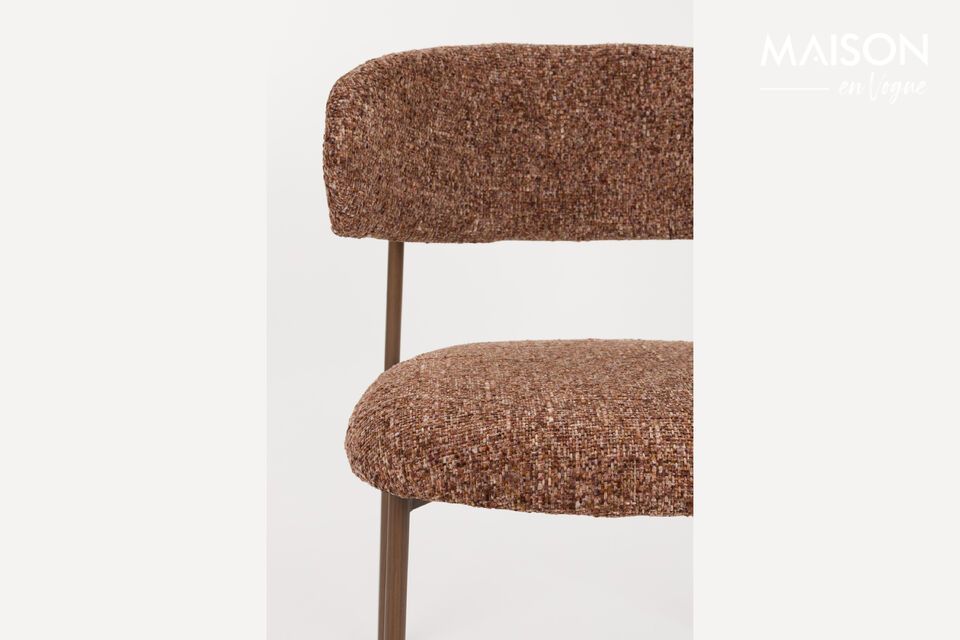Red fabric chair Claes - 11
