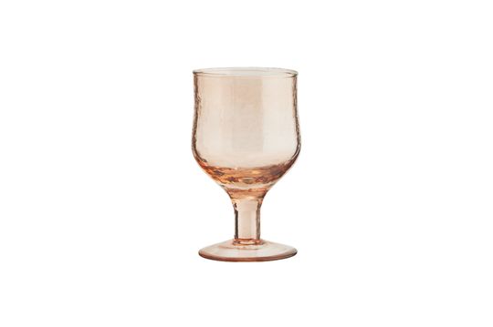 Red hammered glass wine glass Marto