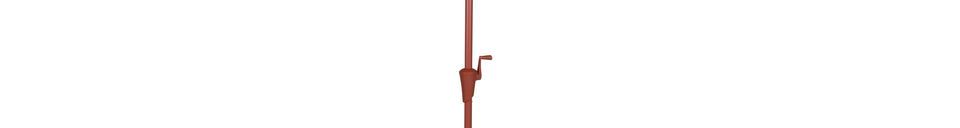 Material Details Red polyester parasol Sunshine