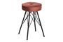 Miniature Red velvet stool Bella Clipped