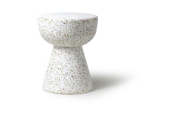 Renno White terrazzo coffee table Clipped