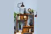 Miniature Reversible bookcase in dark wood Open 8