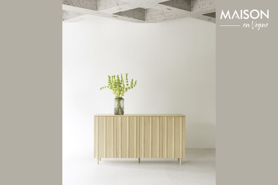 Designed in 2022 by Simon LegaldRib sideboard and cabinet are timeless and elegant storage solutions