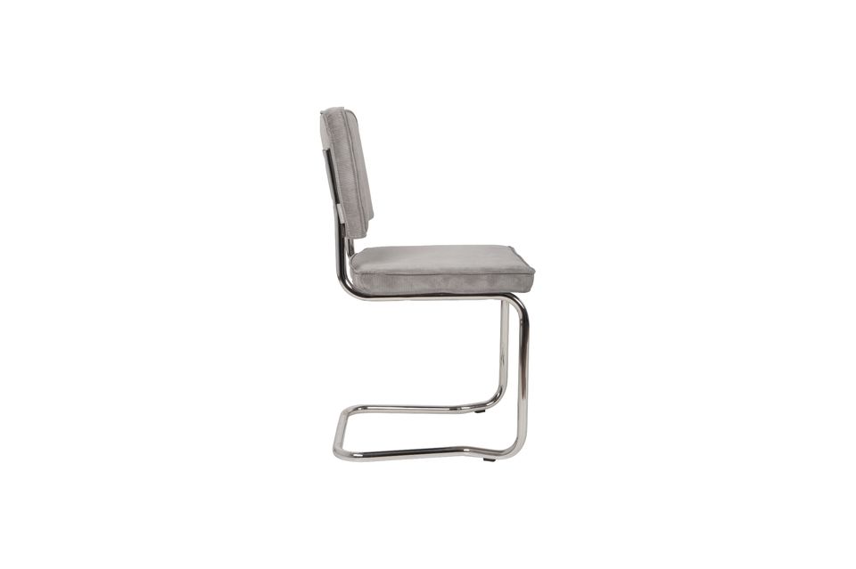 Ridge Kink Rib light gray chair - 8