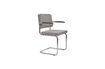 Miniature Ridge Rib Armchair light grey 1