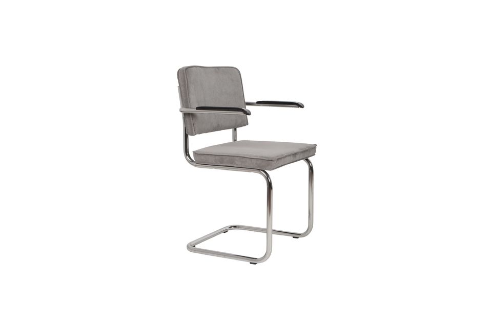 Ridge Rib Armchair light grey Zuiver